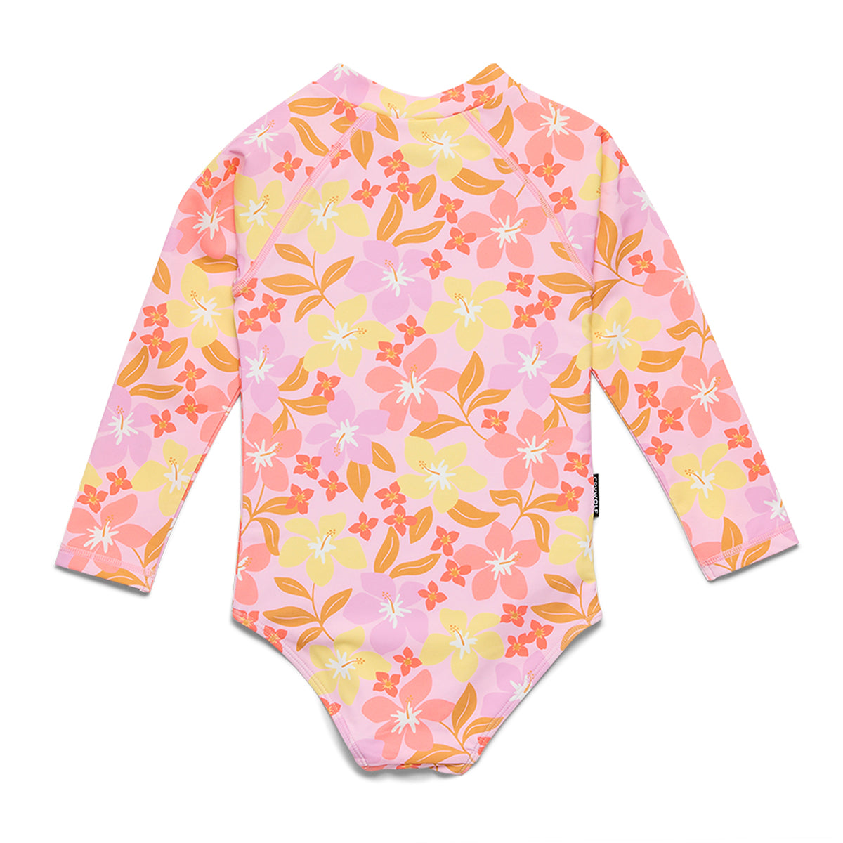 Crywolf Long Sleeve Swimsuit Hibiscus Daze