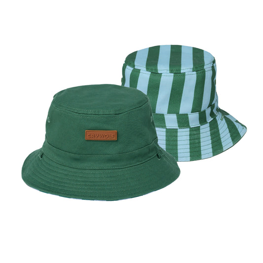 Crywolf Reversible Bucket Hat Deck Stripe