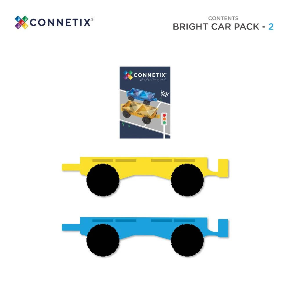 Connetix Bright Car Pack 2pc
