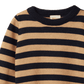 Nature Baby Merino Knit Pullover Navy/Caramel Stripe