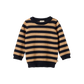 Nature Baby Merino Knit Pullover Navy/Caramel Stripe