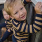Nature Baby Merino Knit Pullover Navy/Caramel Stripe