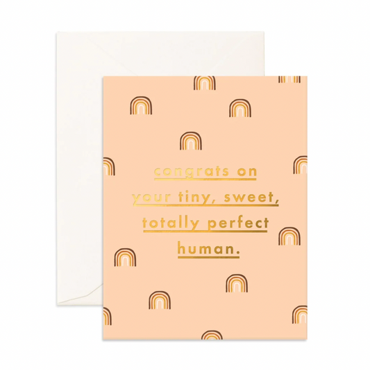 Congrats Tiny Human Greeting Card