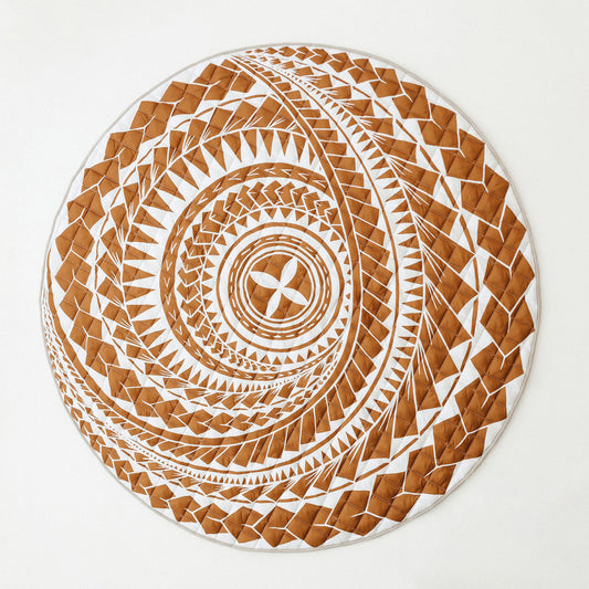 Bo & Ko Polynesian Inspired Playmat Rust