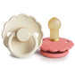 Frigg Daisy Natural Rubber Pacifiers Cream | Poppy