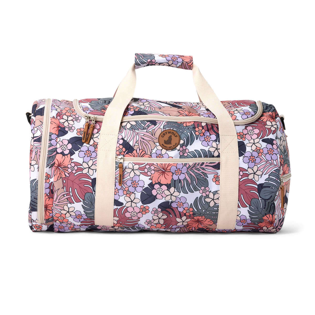Crywolf Packable Duffel Bag Tropical Floral