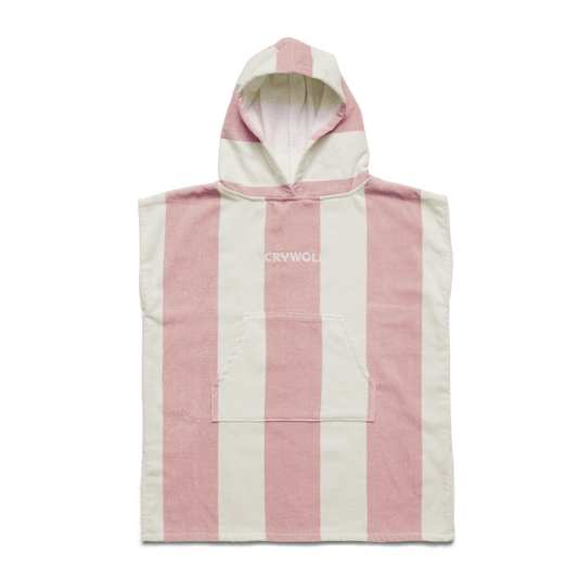 Crywolf Hooded Towel Blush Stripe