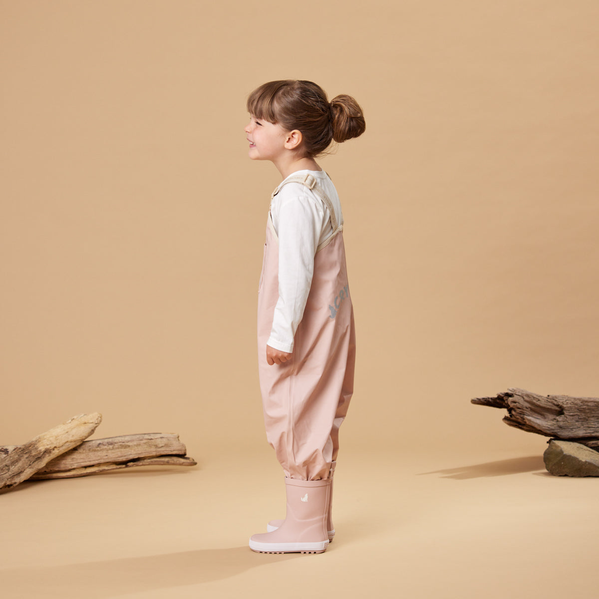 Crywolf Rain Overalls Dusty Pink