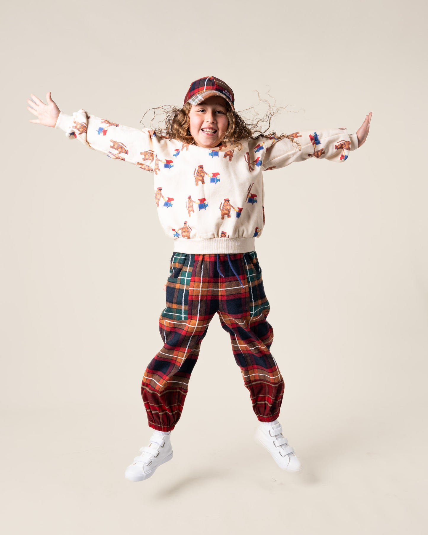 Das Ist Maurice Patched Barrel Pants | Tartan