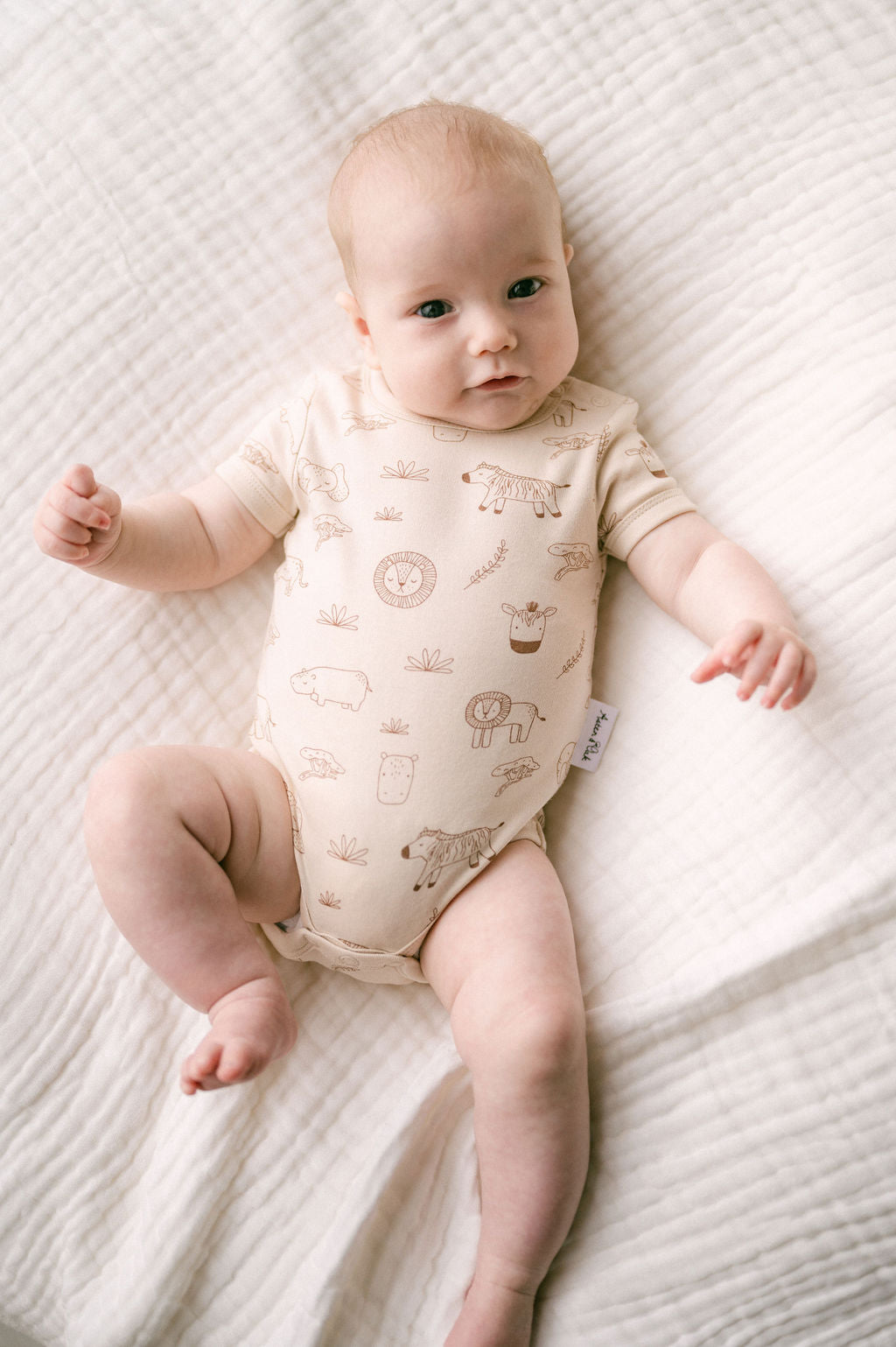 Aster & Oak Safari Adventure Onesie Beige