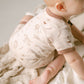 Aster & Oak Safari Henley Romper Beige