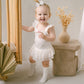 Aster & Oak Cherry Tutu Singlet Onesie Natural