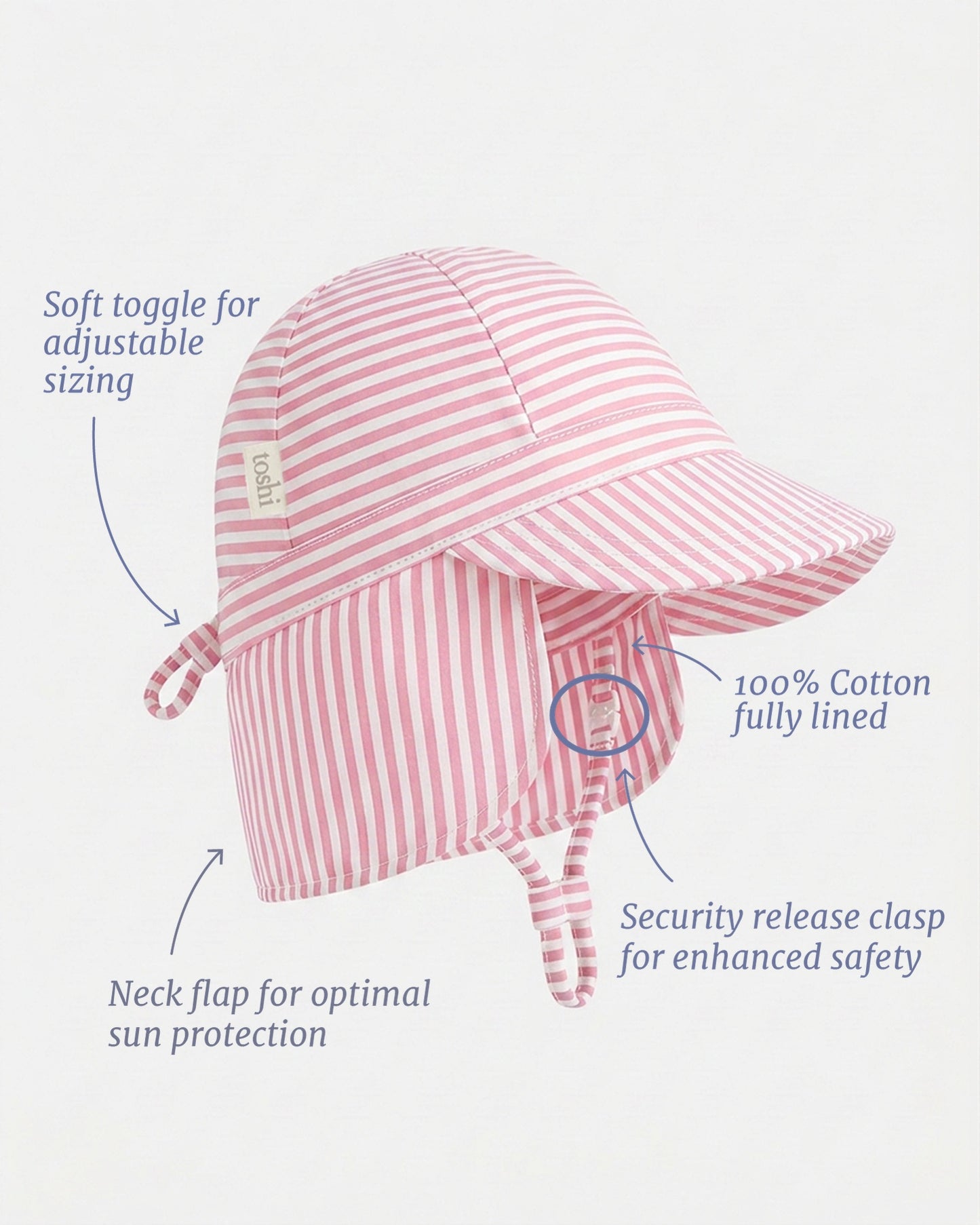 Toshi Flap Cap Mini Blossom