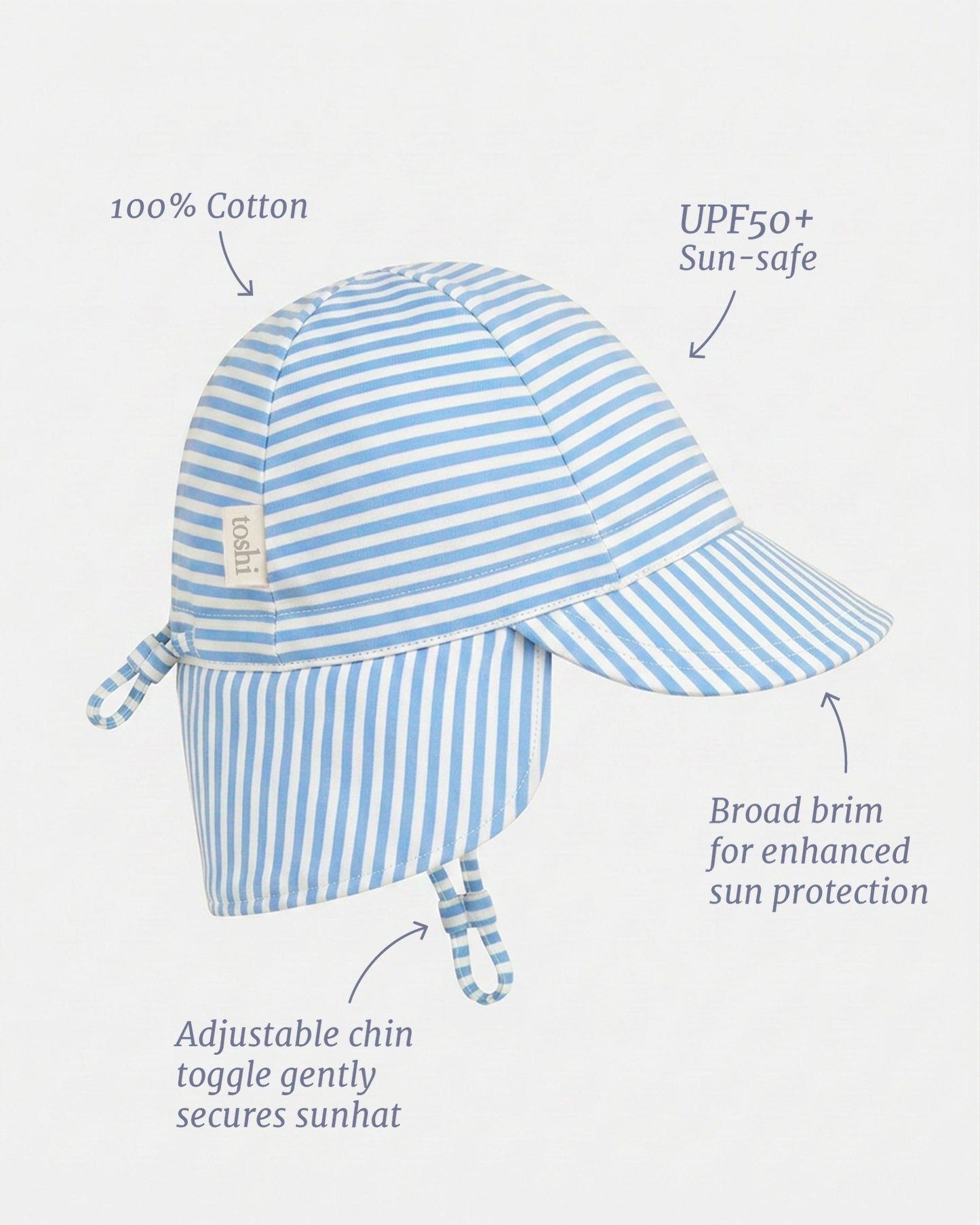 Toshi Flap Cap Mini Sea