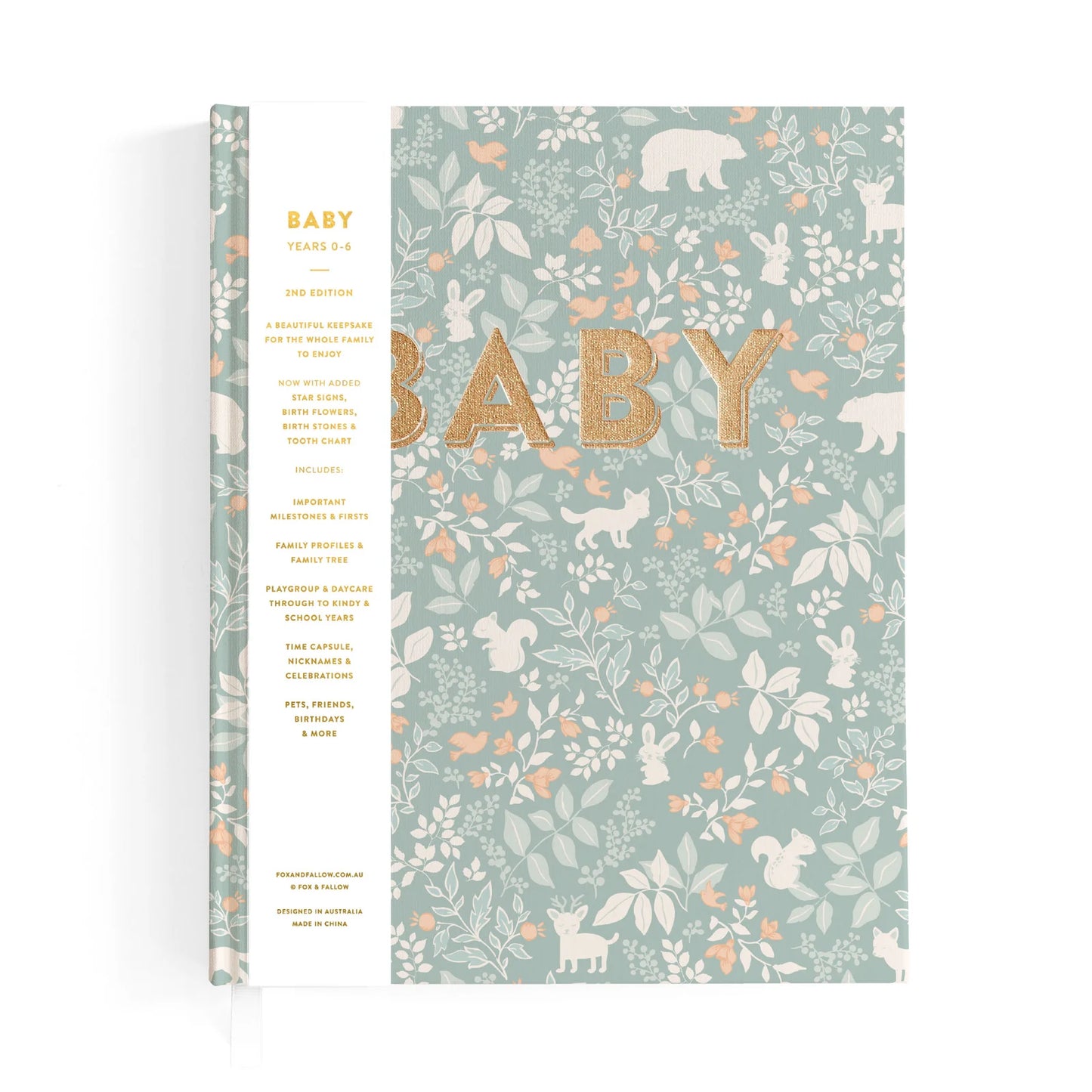 Baby Book Forest Friends Sage - 3rd Edition