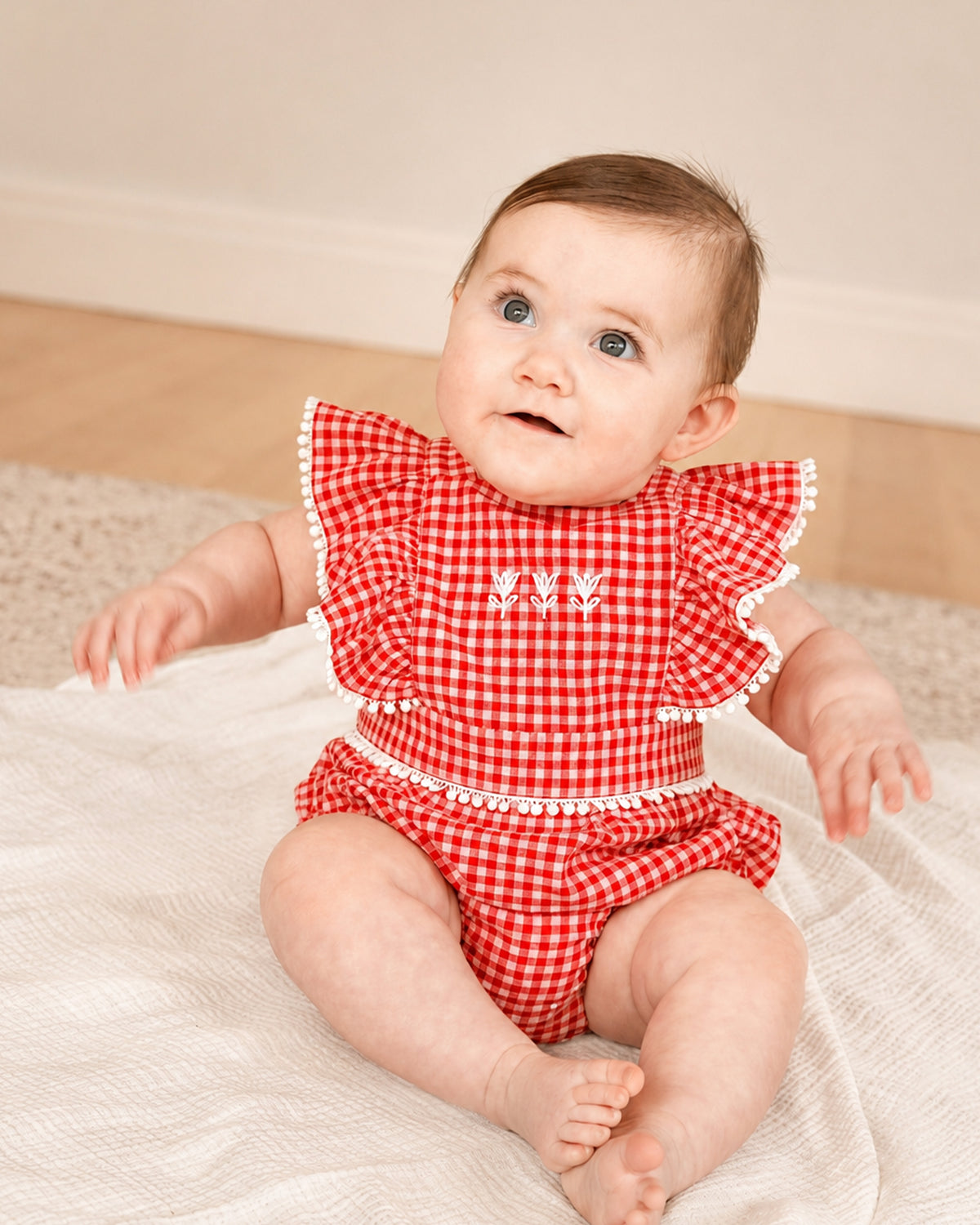 Minihaha Sundae Gingham Bodysuit