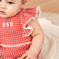 Minihaha Sundae Gingham Bodysuit