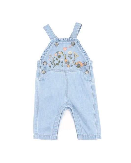 Minihaha Botanica Embroidered Overalls
