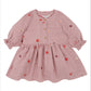 Minihaha Baby Orchard Bloom Embroidery Check Dress Dusty Pink
