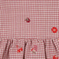 Minihaha Baby Orchard Bloom Embroidery Check Dress Dusty Pink