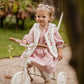 Minihaha Baby Orchard Bloom Embroidery Check Dress Dusty Pink