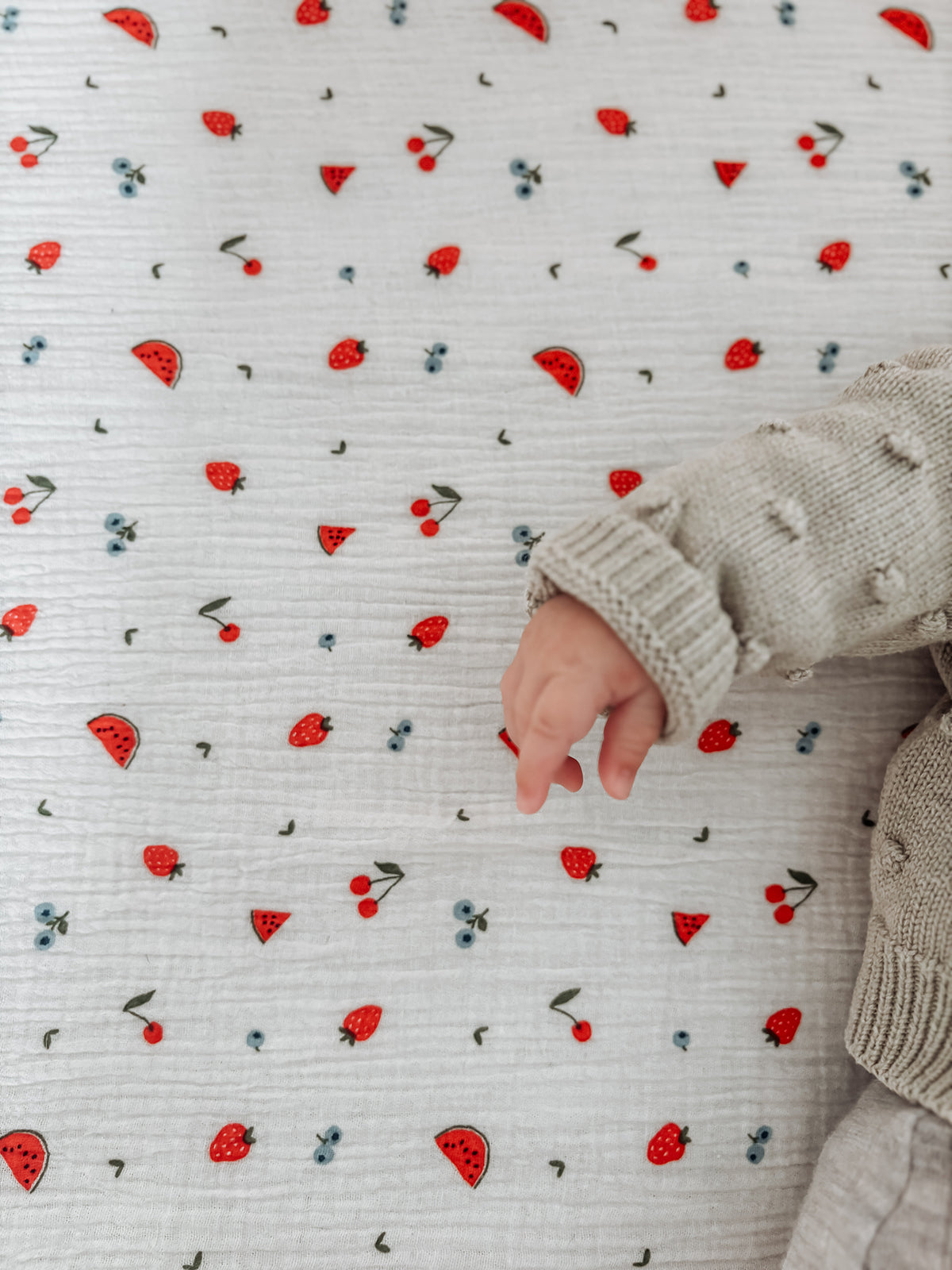 Over the Dandelions Fitted Cot Sheet Sweet Pickings