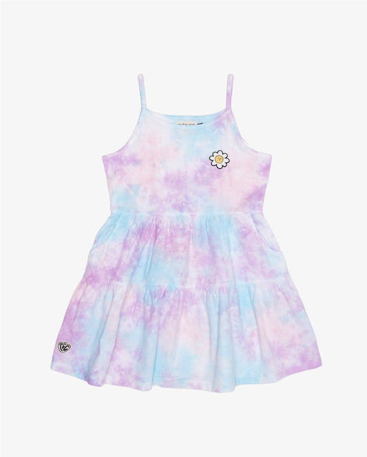 The Girl Club Lavender Tie-Dye Cotton Play Dress