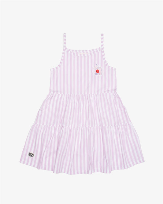 The Girl Club Pink Stripe Cotton Play Dress