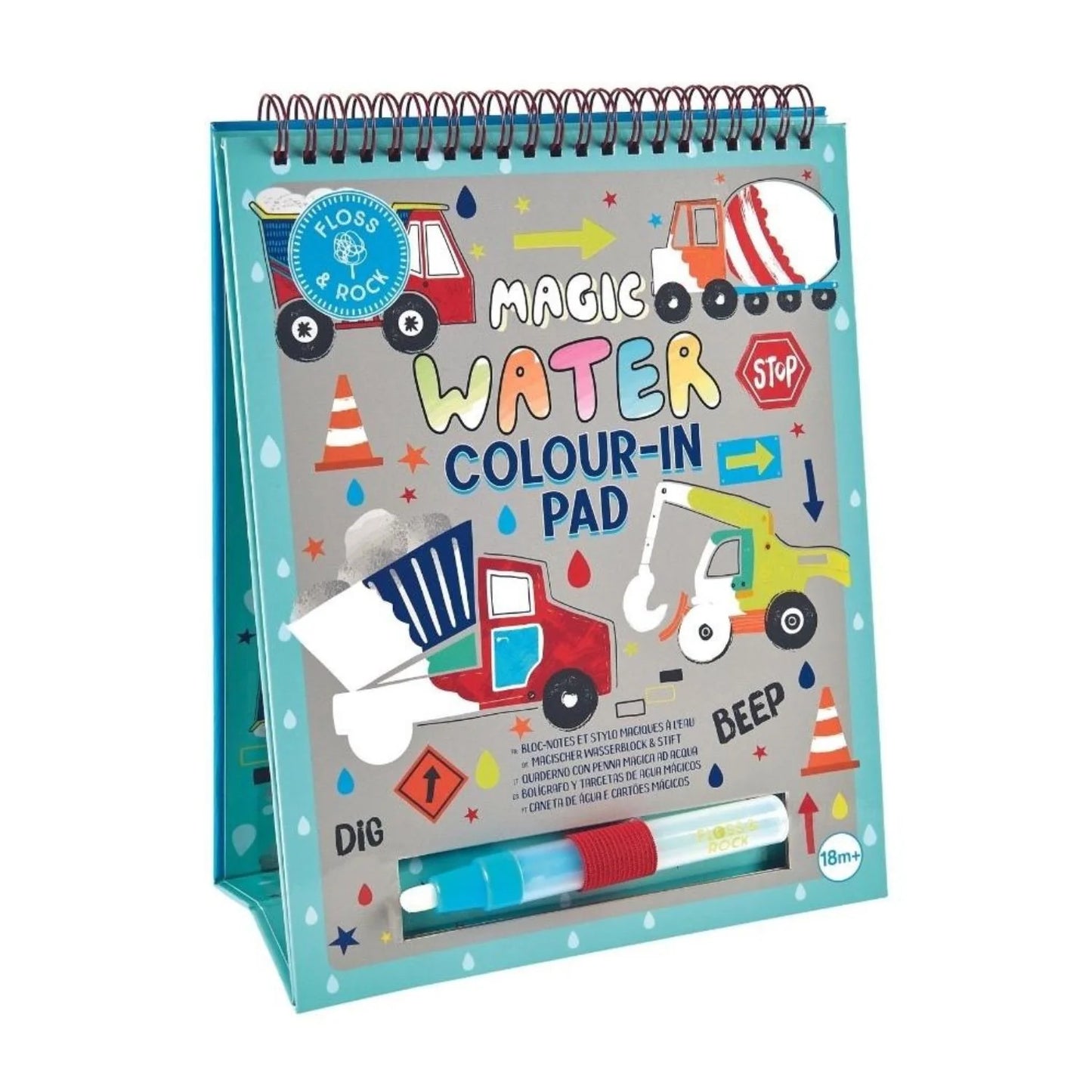 Floss & Rock Magic Colour Changing Watercard Easel and Pen | Construction