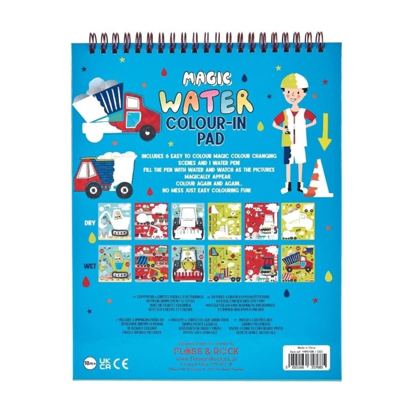Floss & Rock Magic Colour Changing Watercard Easel and Pen | Construction