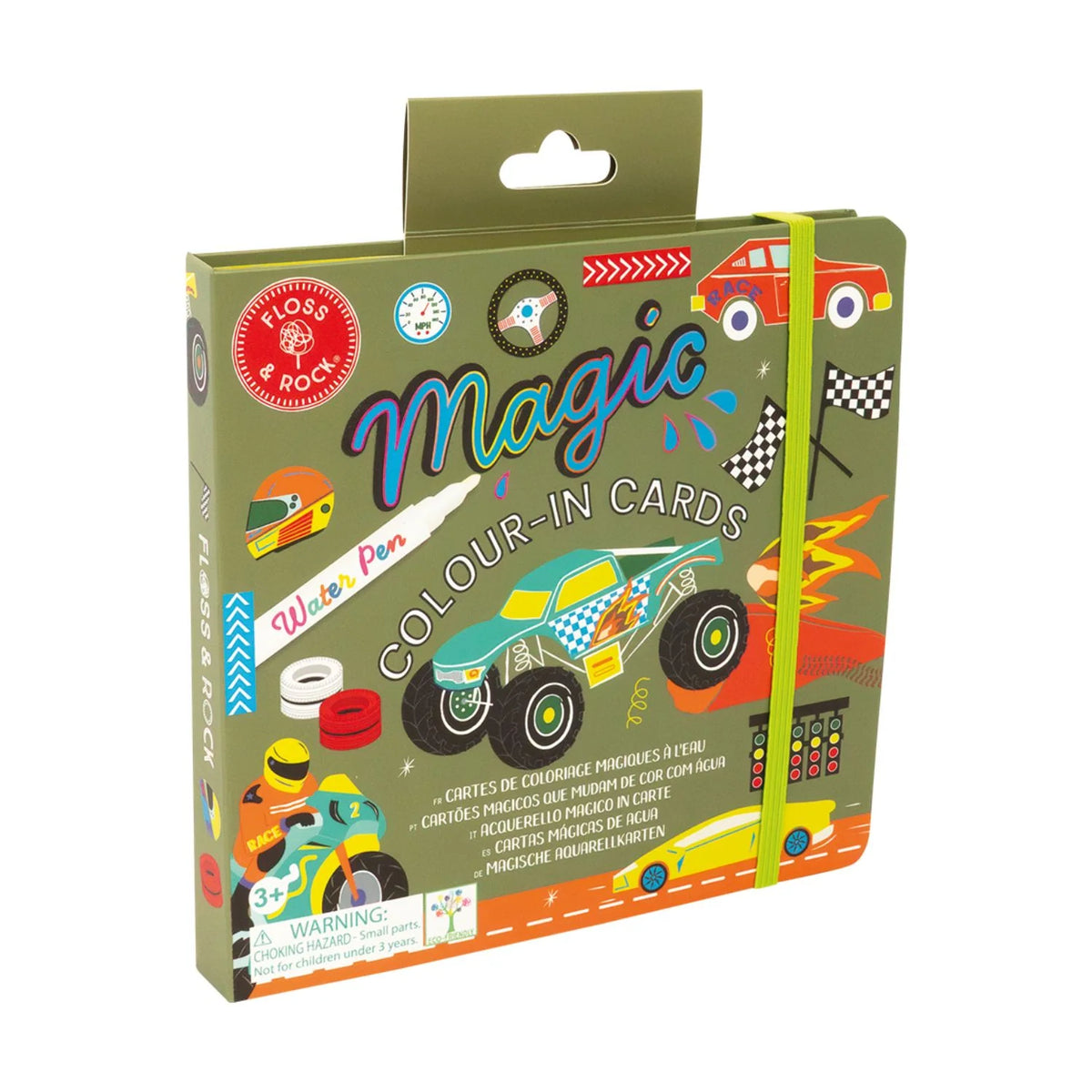 Floss & Rock Magic Colour Changing Water Cards | Cars