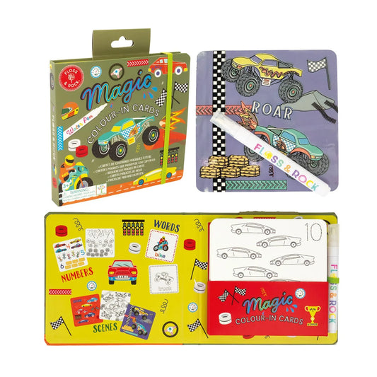 Floss & Rock Magic Colour Changing Water Cards | Cars