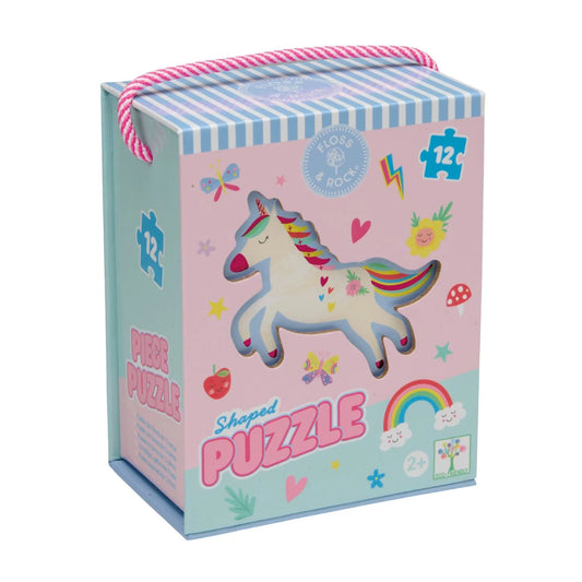 Floss & Rock 12pc Shaped Puzzle | Rainbow Fairy