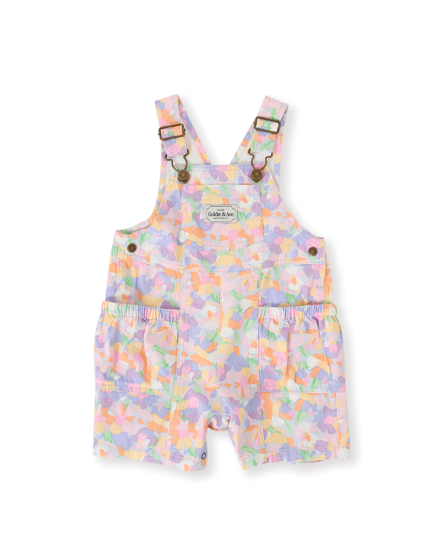 Goldie + Ace Pastel Bouquet James Pocket Overalls