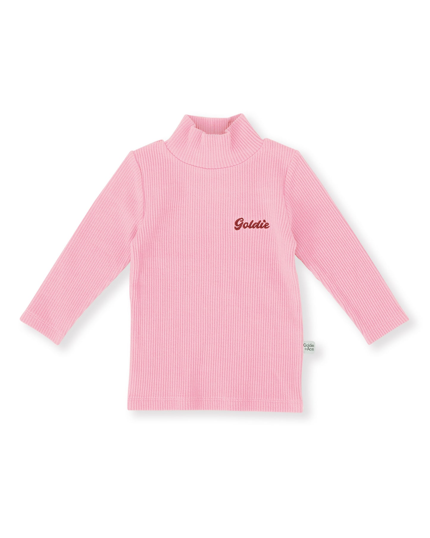 Goldie + Ace Embroidered Rib Skivvy Sweetpea