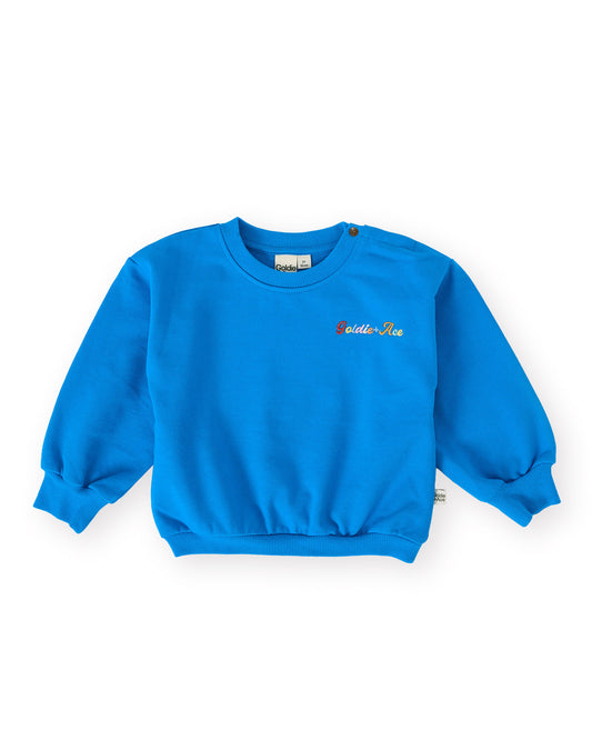 Goldie + Ace Ellis Terry Sweater Electric Blue
