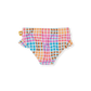 Goldie + Ace Rainbow Gingham Frill Waist Bikini Bottom