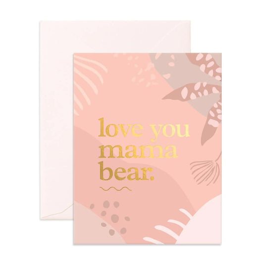 Love You Mama Bear Greeting Card