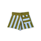 Grown Organic Vertical Stripe Knit Shorts Ocean | Leaf
