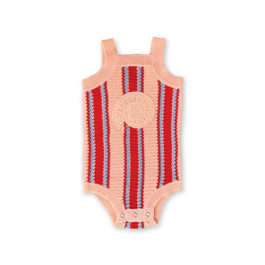 Grown Organic Island Stripe Shell Singletsuit