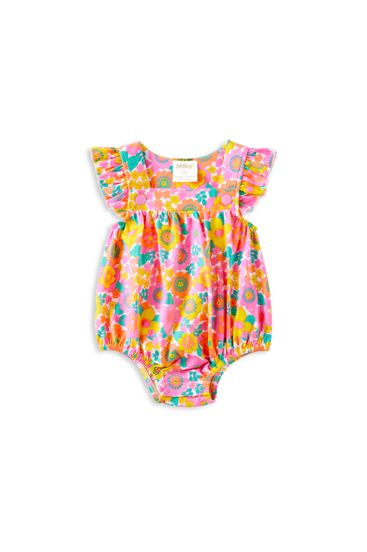 Milky Baby Groovy Garden Playsuit