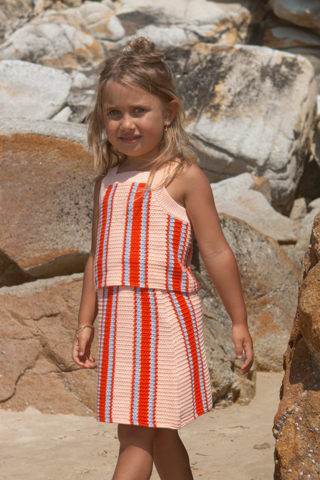 Grown Organic Island Stripe Skirt