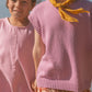 Grown Jersey Knit Vest Raspberry