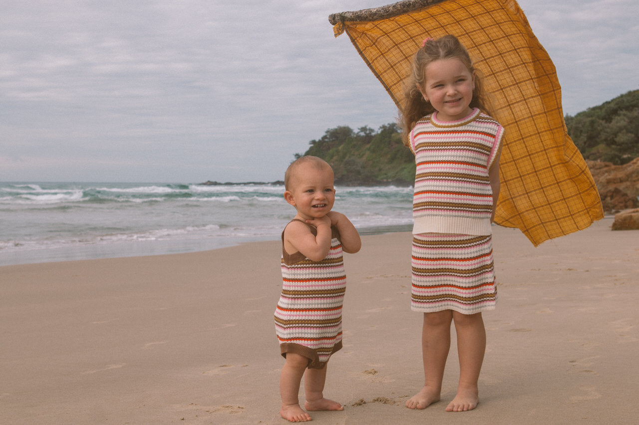 Grown Sunshine Stripe Romper