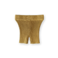 Grown Knitted Rib Bike Shorts Mustard