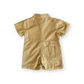 Grown Summer Short Boilersuit Mustard