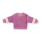 Grown Chunky Rib Pull Over Raspberry
