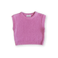 Grown Jersey Knit Vest Raspberry