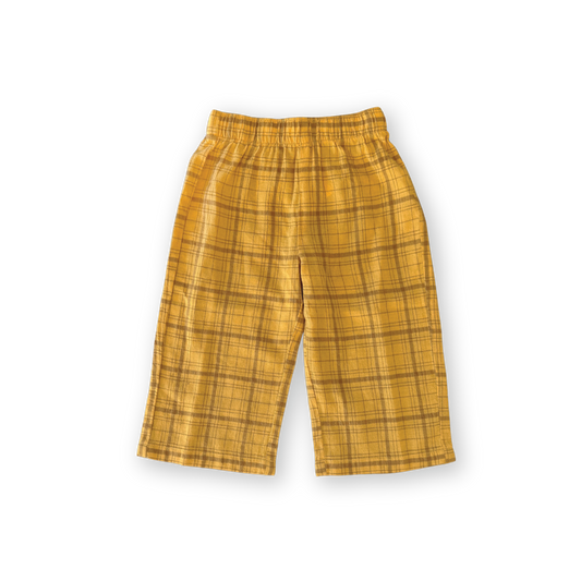 Grown Plaid Pants Mustard