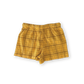 Grown Plaid Shorts Mustard